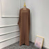 2 / 3 Piece Plain Abaya Dress Set