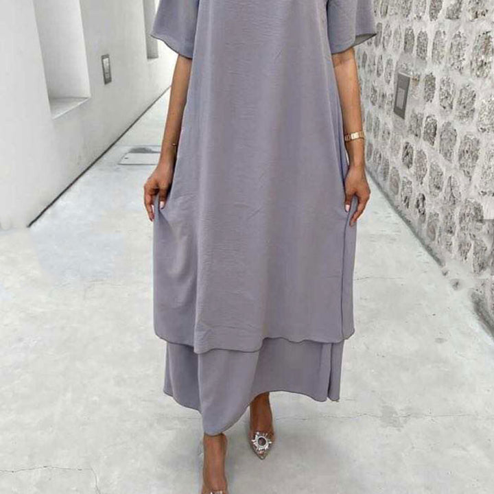 Women's Abaya Long Dress Set