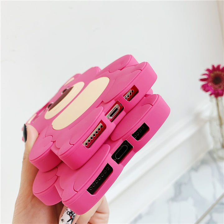 Strawberry Bear Soft Silicone Case