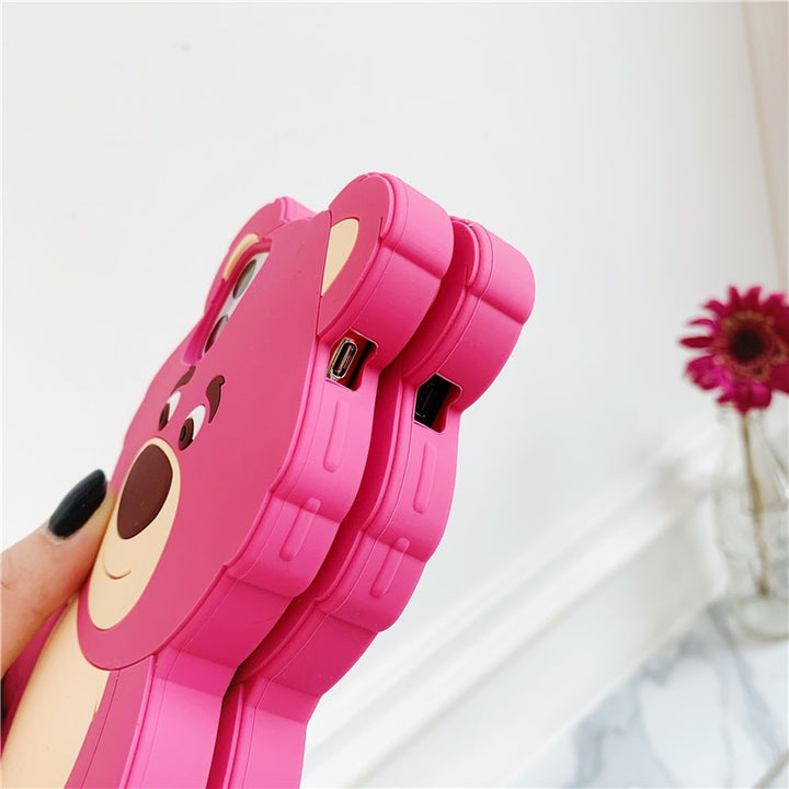 Strawberry Bear Soft Silicone Case